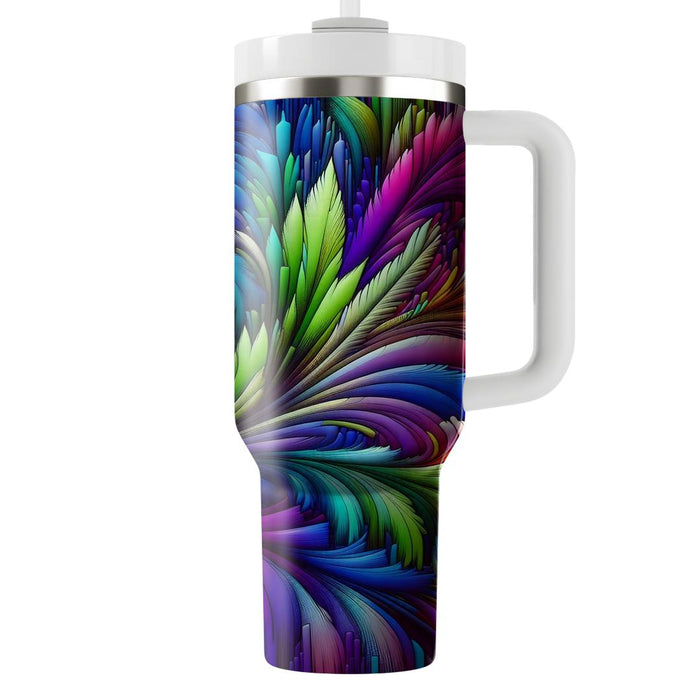 Funky Feathers  Travel Tumblers