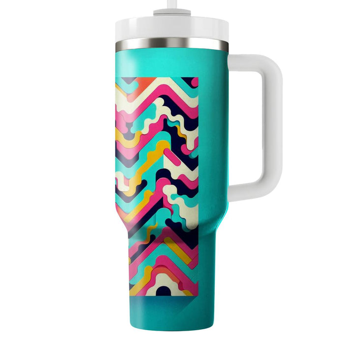 Funky Zigzag  Unique Tumblers