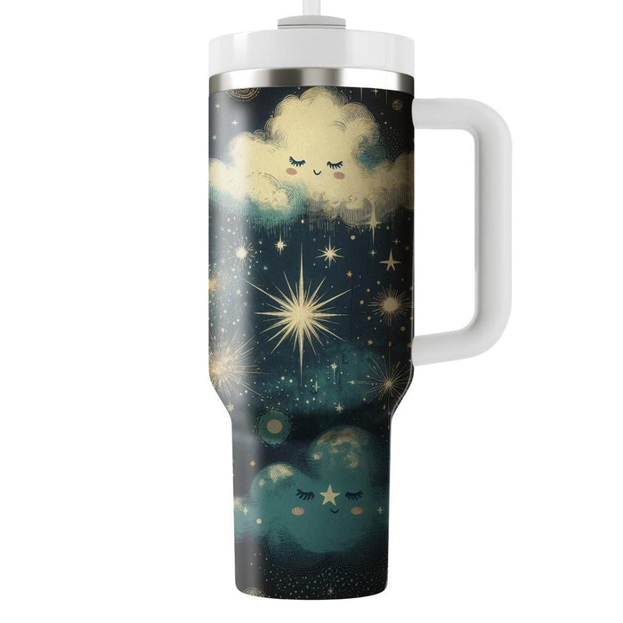 Whimsical Starry Night  Tumbler Cups