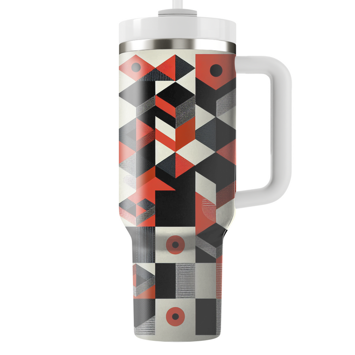 Textured Checkerboard  Insulated Tumblers