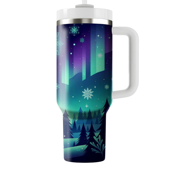 Aurora Borealis - Winter Solstice Celebration  Custom Tumblers