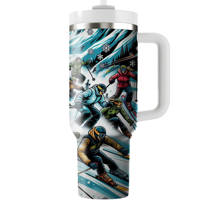 Winter Ski Adventure  Decorative Tumblers