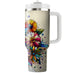 Vibrant Flora Mosaic  Decorative Tumblers