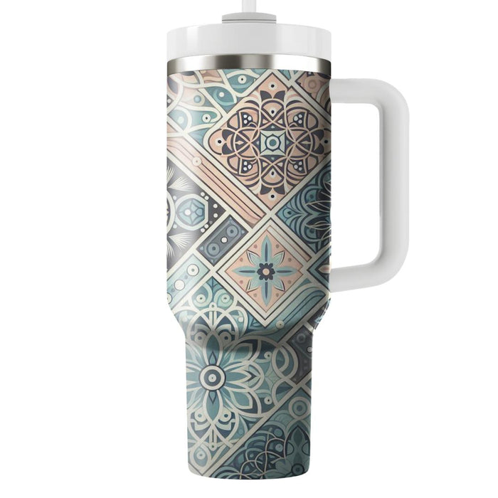 Floral Geometry Bliss  Travel Tumblers