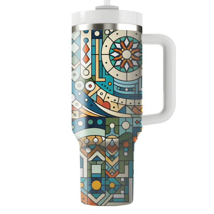 Vibrant Mosaic Dreams  Custom Tumblers