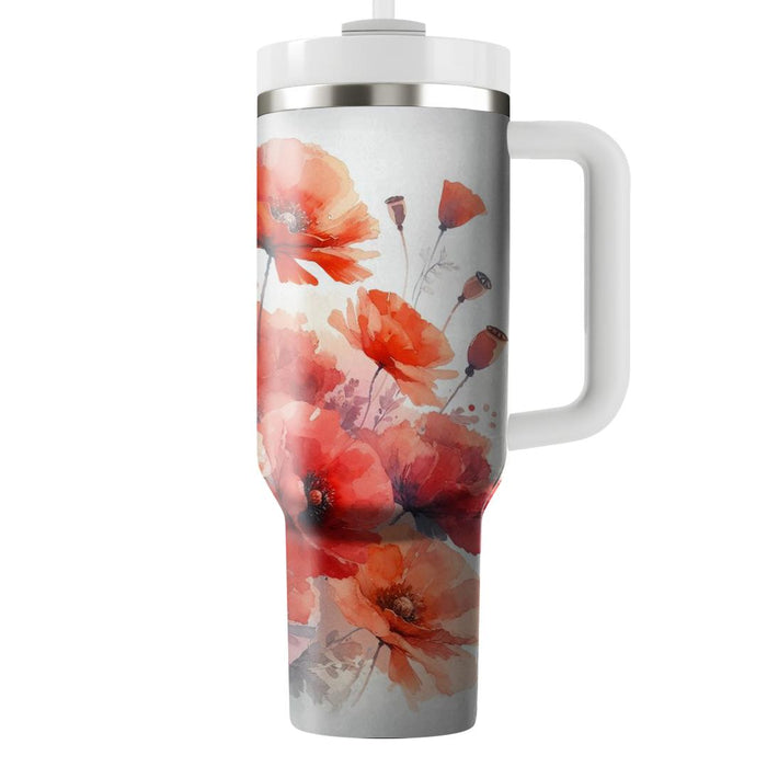 Watercolor Poppy Dreams  Tumblers For Gifts