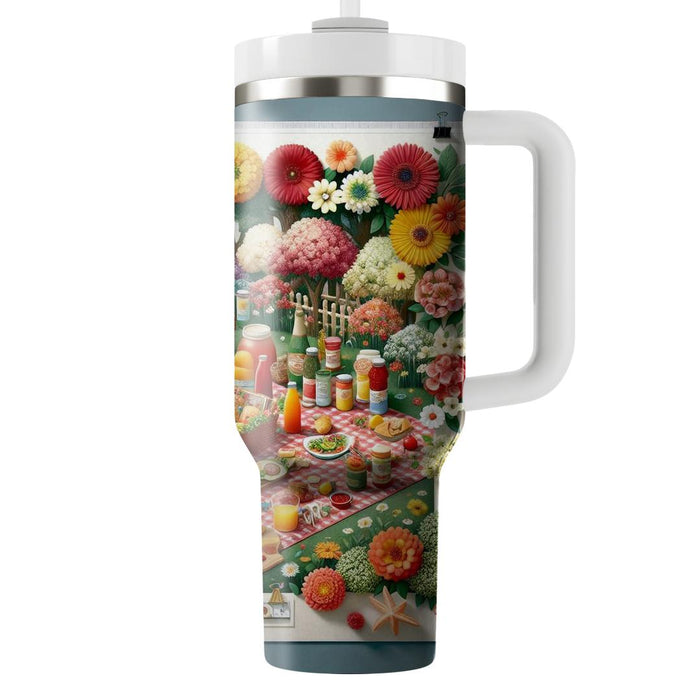 Spring Picnic Paradise  Tumblers With Lids