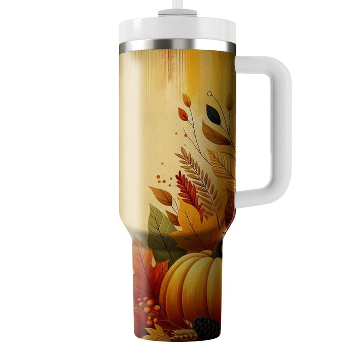 Bountiful Blessings - A Thanksgiving  Tumbler Cups