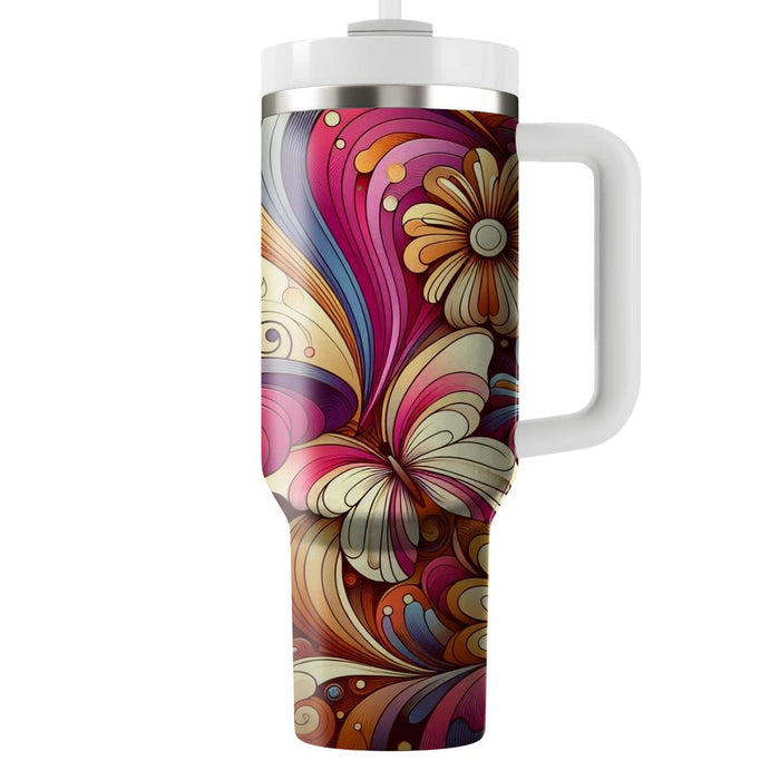  Butterfly Bloom  Travel Tumblers