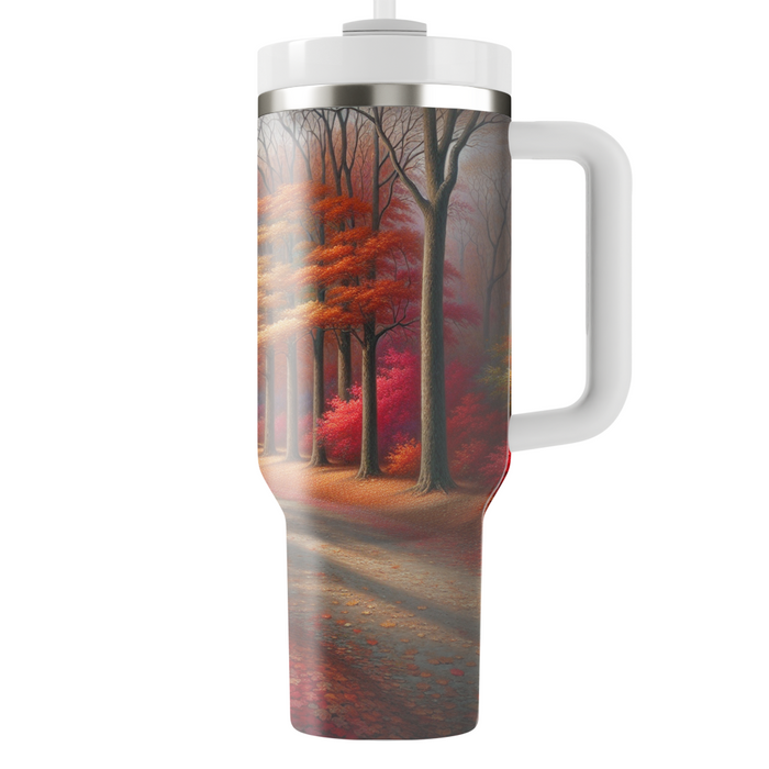 Autumn Leaves Trail  Personalized Tumblers