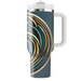 Abstract Spiral Pattern Tumbler Cups