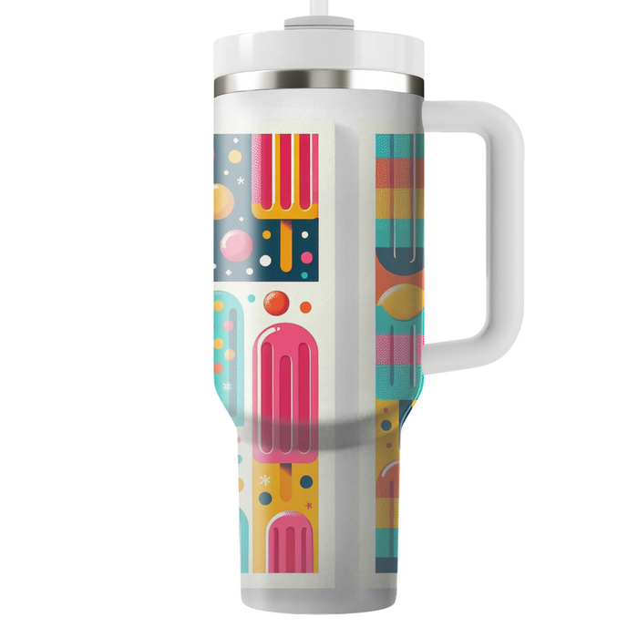 Retro Popsicle Art Print Custom Tumblers