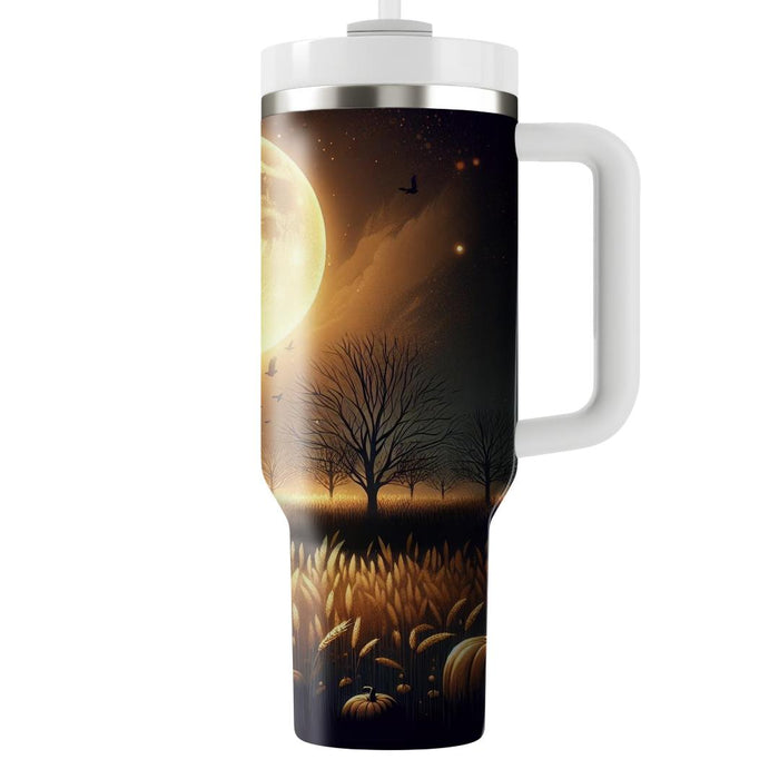 Autumn Harvest Moon Tumblers With Lids