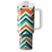 Vibrant Chevron Pattern  Travel Tumblers