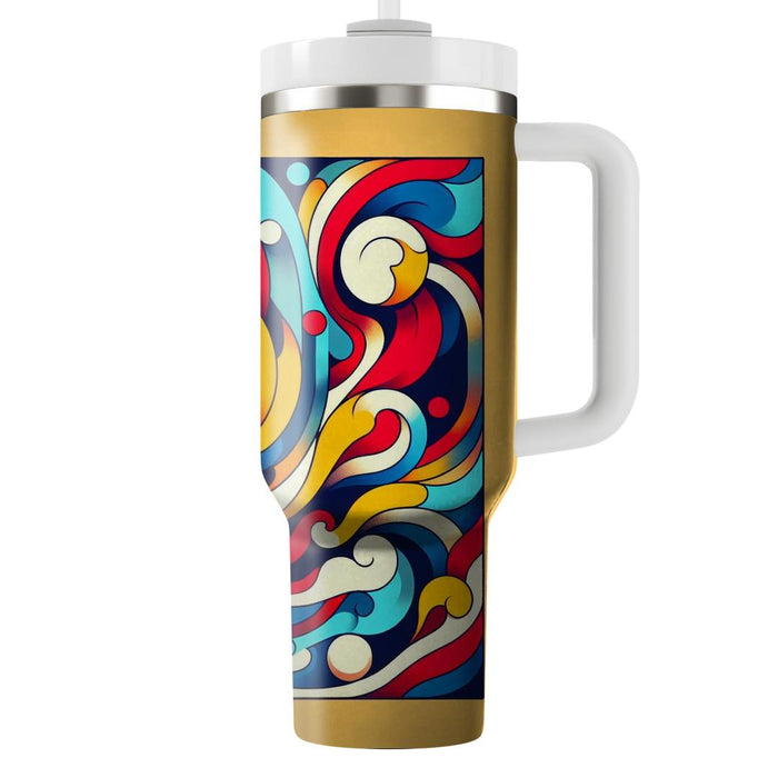 Abstract Art Fusion  Decorative Tumblers