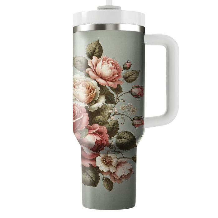 Vintage Rose Garden  Decorative Tumblers