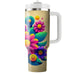 Flower Power Grooves  Tumbler Cups