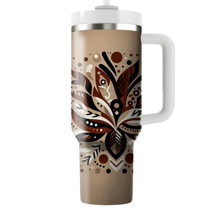 Geometric Tribal Pattern  Personalized Tumblers