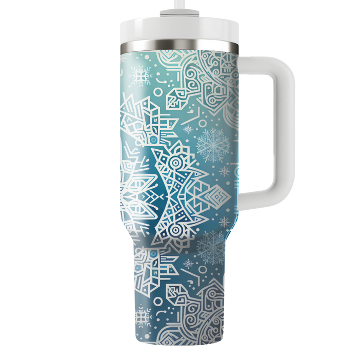 Winter Frost Elegance  Travel Tumblers