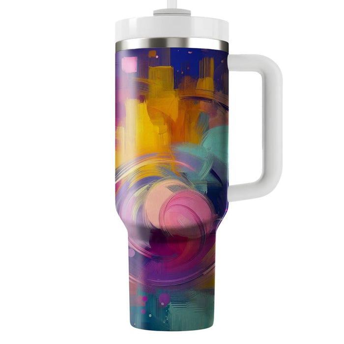 Trendy Brush Stroke  Tumbler Cups