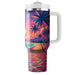 Breezy Tropical Paradise  Tumbler Cups