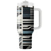 Abstract Striped Elegance  Tumblers With Lids