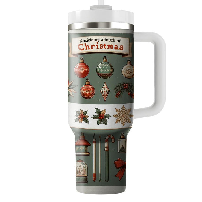 Vintage Christmas - A Retro Holiday  Personalized Tumblers