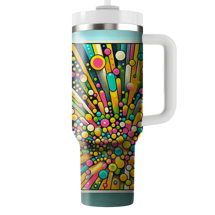 Funky Dot Explosion  Unique Tumblers