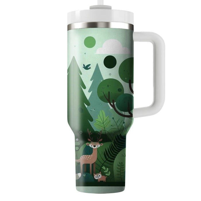 Whimsical Woodland Forest  Travel Tumblers