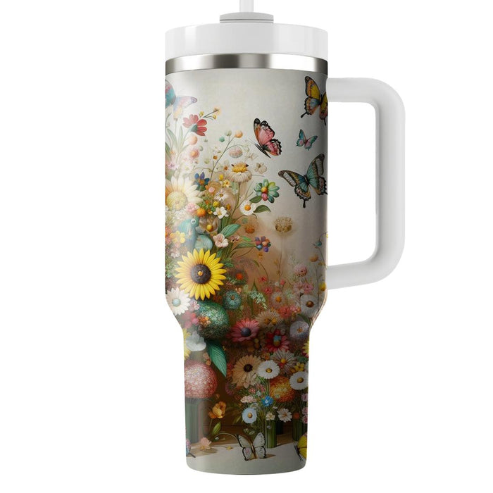 Whimsical Garden Bliss  Decorative Tumblers