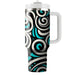 Geometric Twirl Pattern  Personalized Tumblers