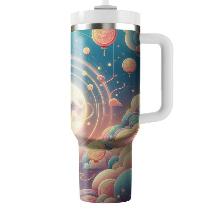 Surreal Harvest Moon - Mid-autumn Festival  Custom Tumblers