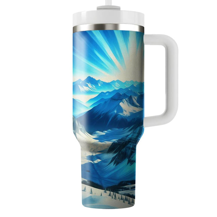 Winter Alpine Adventure  Tumblers With Lids