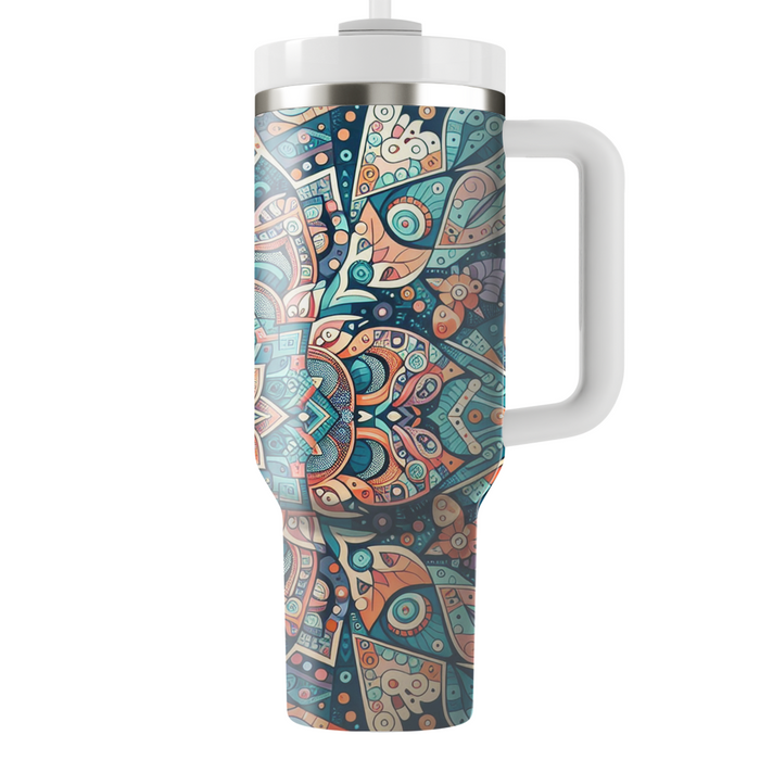 Kaleidoscope Patterns Tumblers With Lids