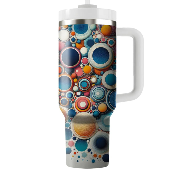 Bold Retro Dots  Travel Tumblers