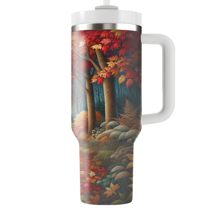 Autumn Leafy Path  Personalized Tumblers