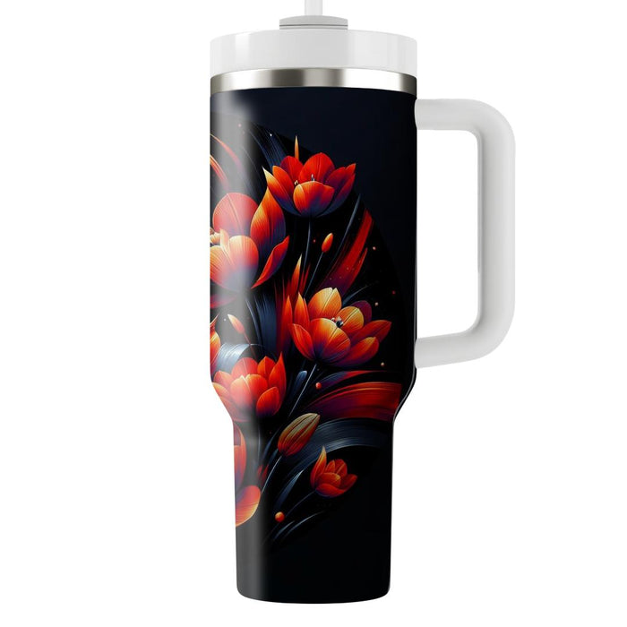 Blazing Petals  Unique Tumblers