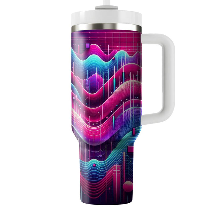 Vibrant Synthwave  Unique Tumblers