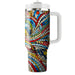 Retro Mosaic Art  Tumbler Cups