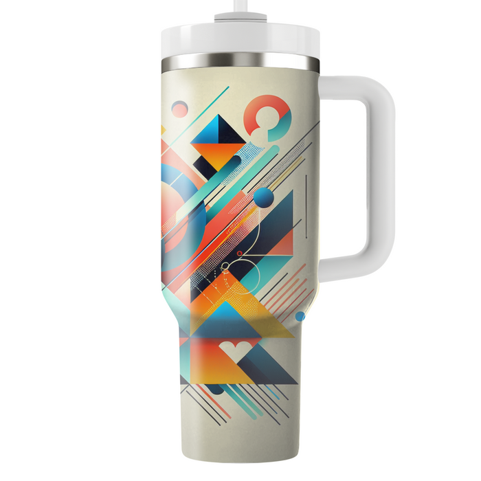 Vibrant Retro Geometry Insulated Tumblers