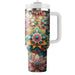 Whimsical Floral Pattern  Travel Tumblers