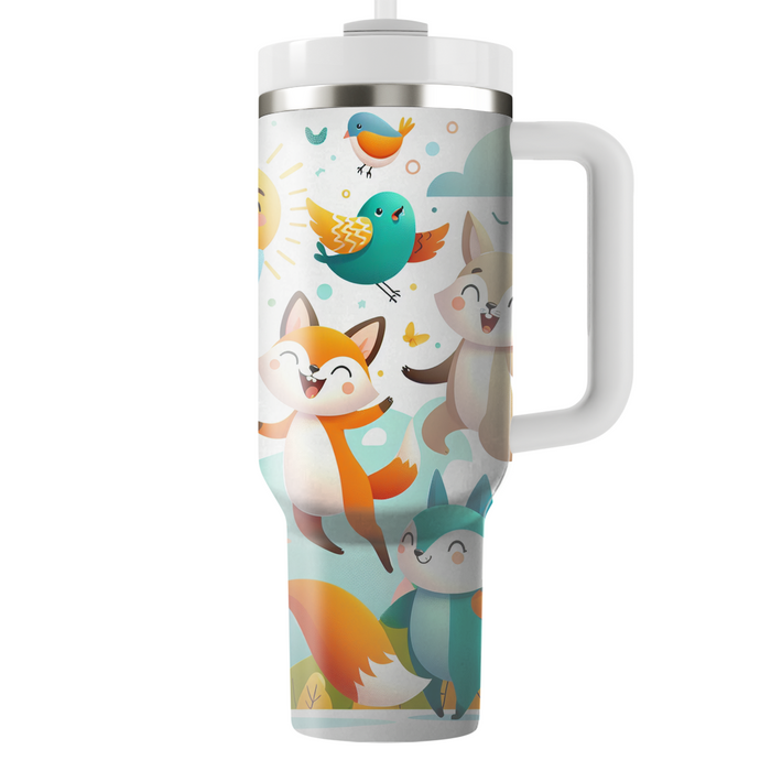 Charming Animal Friends Tumblers With Lids