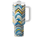 Dynamic Chevron Waves  Unique Tumblers