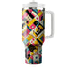 Bright Retro Patterns  Personalized Tumblers