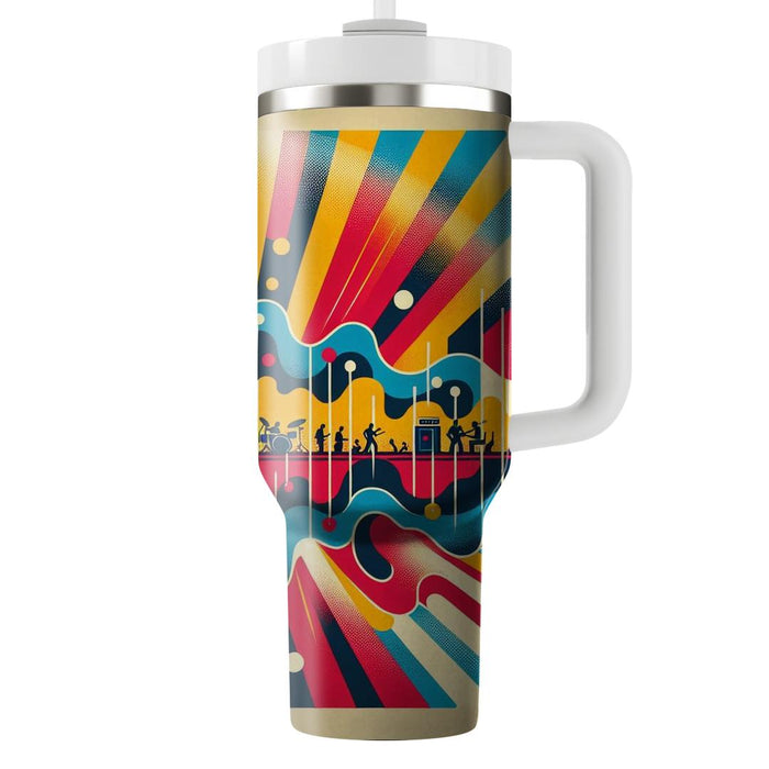 Groovy Music Waves  Decorative Tumblers