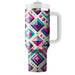 Vibrant Diamond Shape  Tumblers With Lids