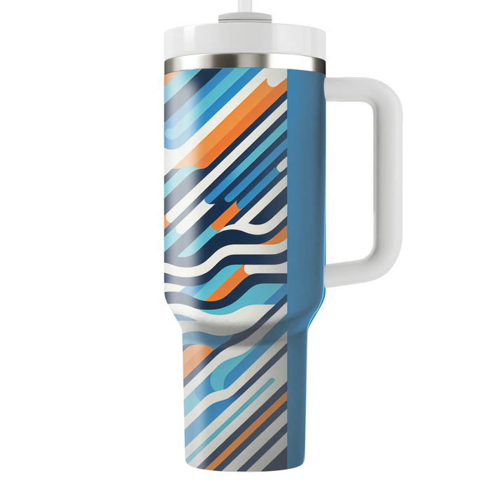 Bold Stripe Block Custom Tumblers