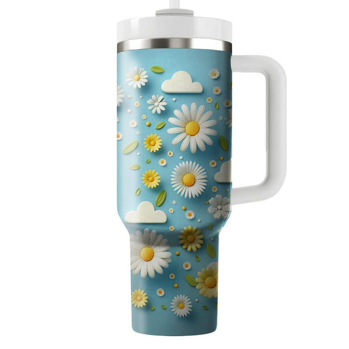 Whimsical Daisy  Tumbler Cups