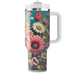 Retro Floral Bouquet  Personalized Tumblers