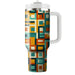 Retro Mod Squares  Insulated Tumblers